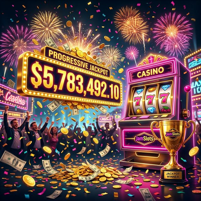 JamSlots Progressive Jackpot Banner