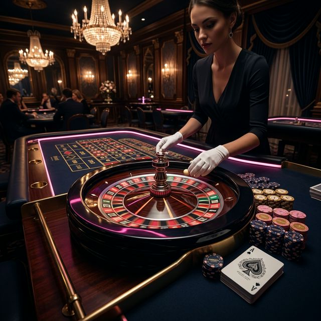 JamSlots Live Casino – Roulette-Tisch mit echtem Dealer